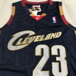 Maillot de Basket #23 Lebron James Cleveland Cavaliers M&N 2008-09 Marine